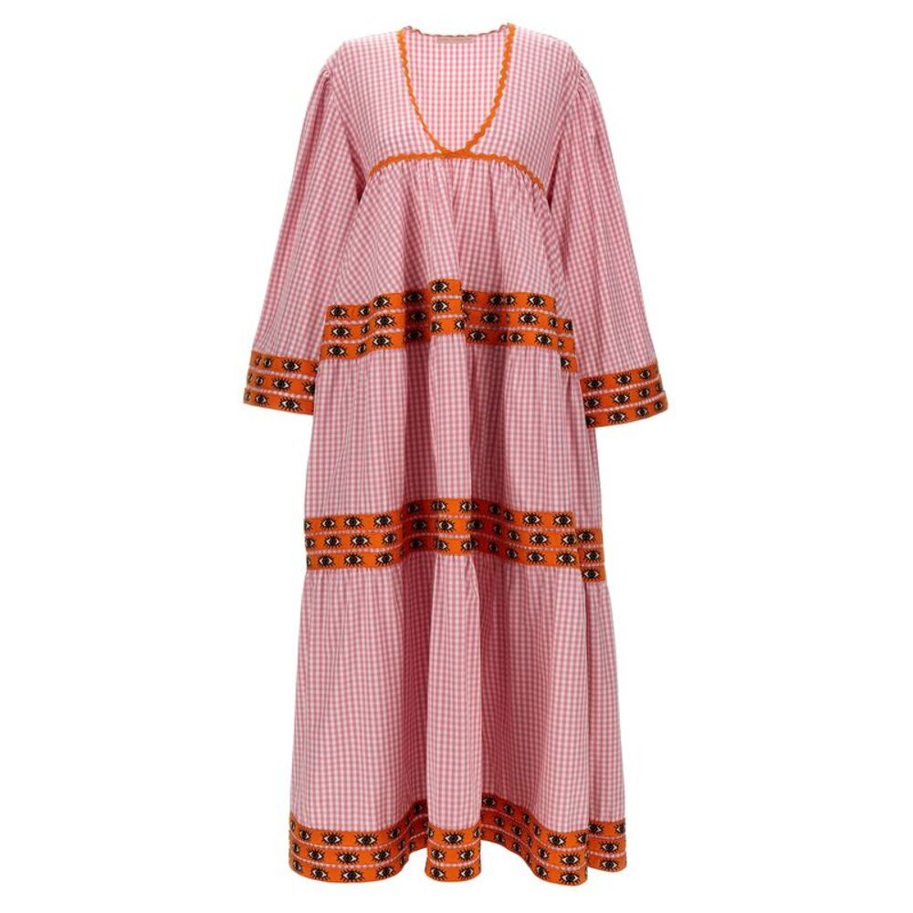 Flora Sardalos Multicolor Cotton Long Women's Dress